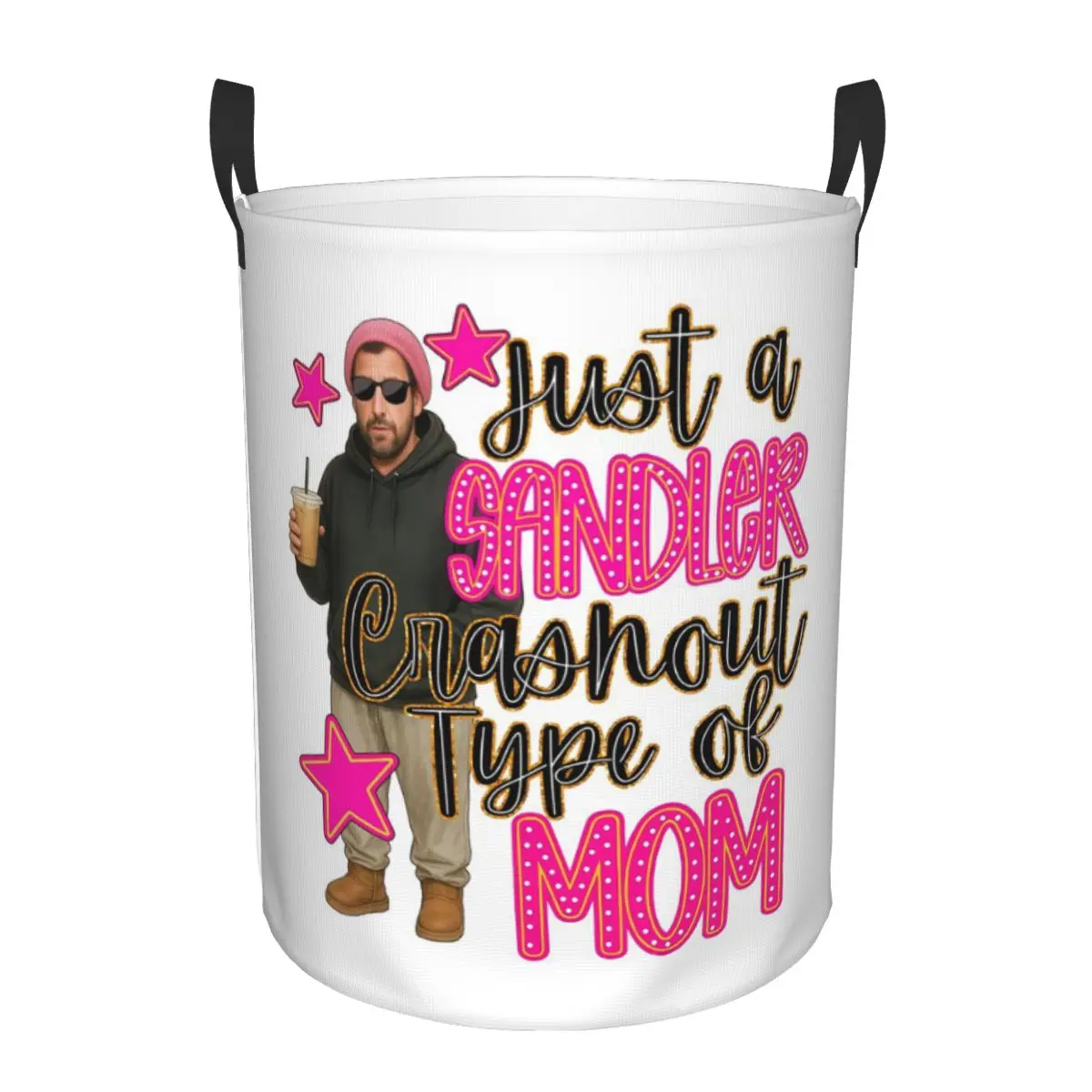 

Складная большая водонепроницаемая корзина для грязного белья Adam Sandler Mom Meme в ретро-стиле для дома и детской комнаты