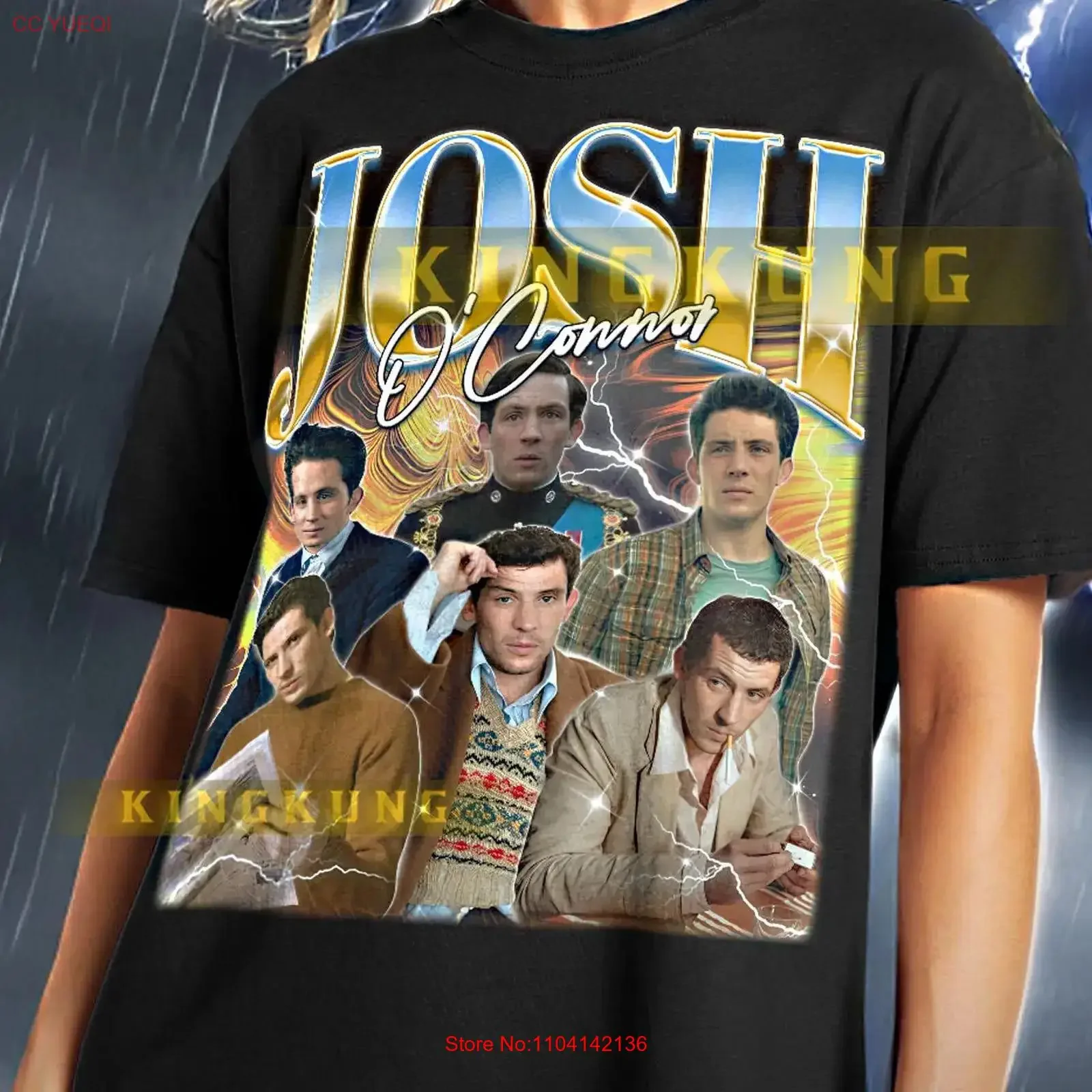 JOSH O CONNOR T Shirt Retro Bootleg The Crown Challengers Star SweaT saf vintage Washed Unisex Stylish designer clothes