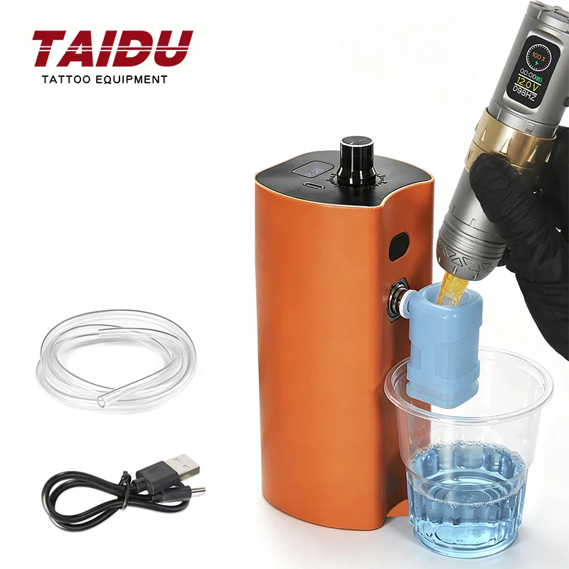 TAIDU New Electric Tattoo Needle Washing Machine Ink Flush Tattoo Needle Washer Automatic Needle Washing Tattoo Equipment Supply