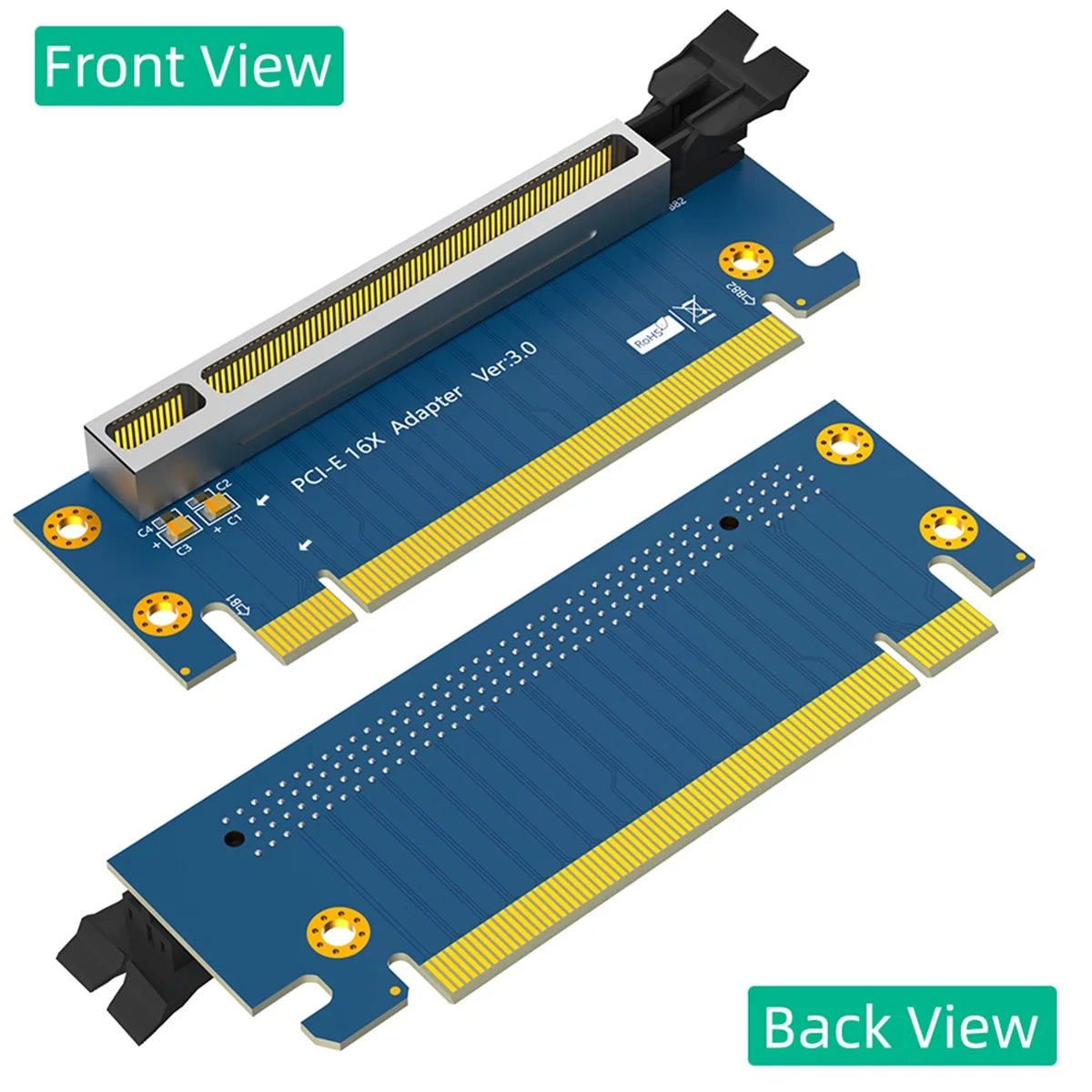 PCIE Riser Card PCI-Express 3.0 16x Riser Card, PCI Express 3.0 16X 90 Degree High Speed Riser Card for 2U Server