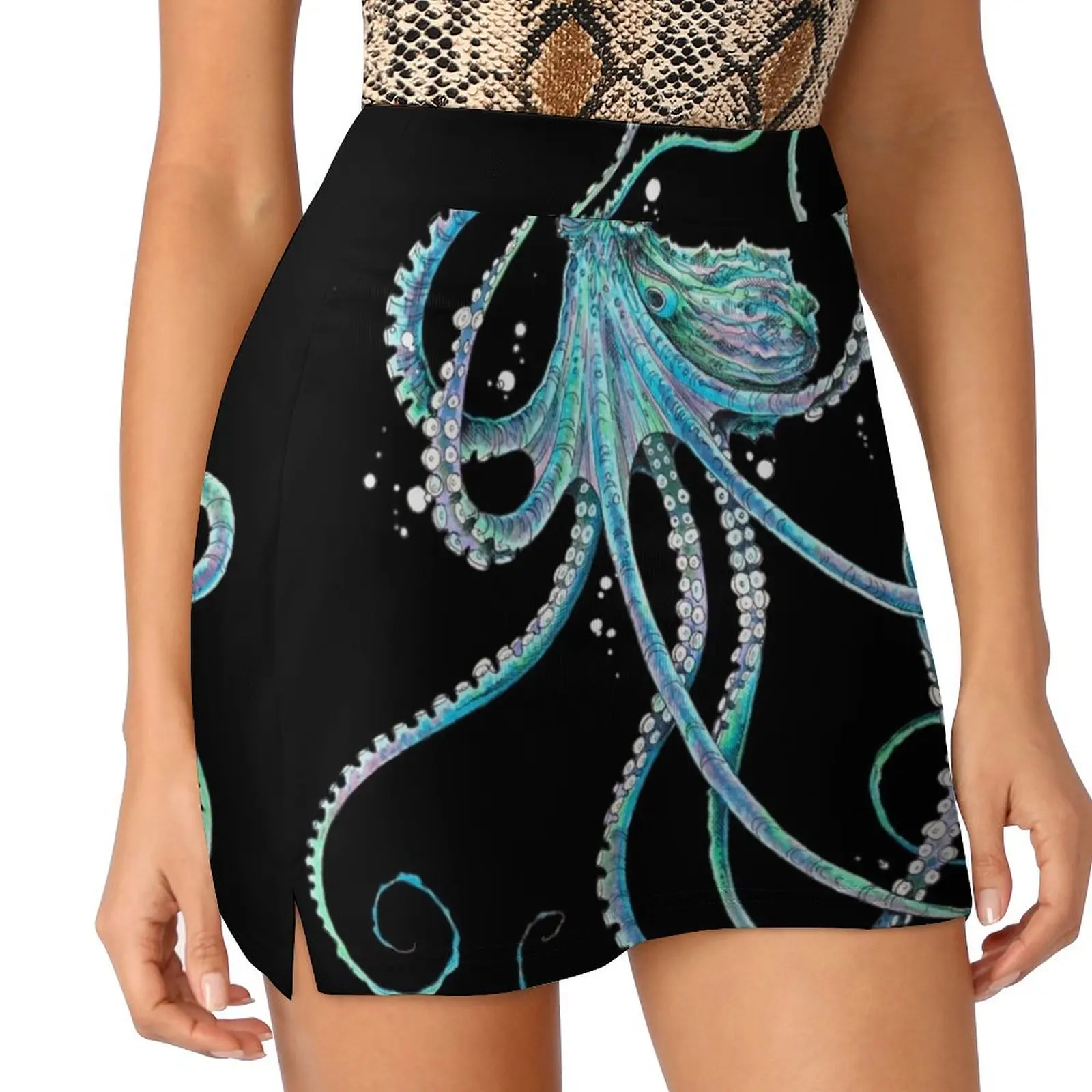 

Drunk Octopus Mini Skirt elegant skirts for women short skirts for women