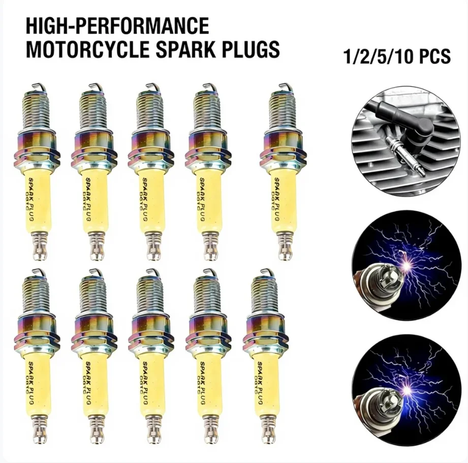 

Иридиевая свеча зажигания для мотоцикла D8Tc, вертикальный двигатель серии CG, эффективность топлива для быстрой зажигания для скутера 250CC
