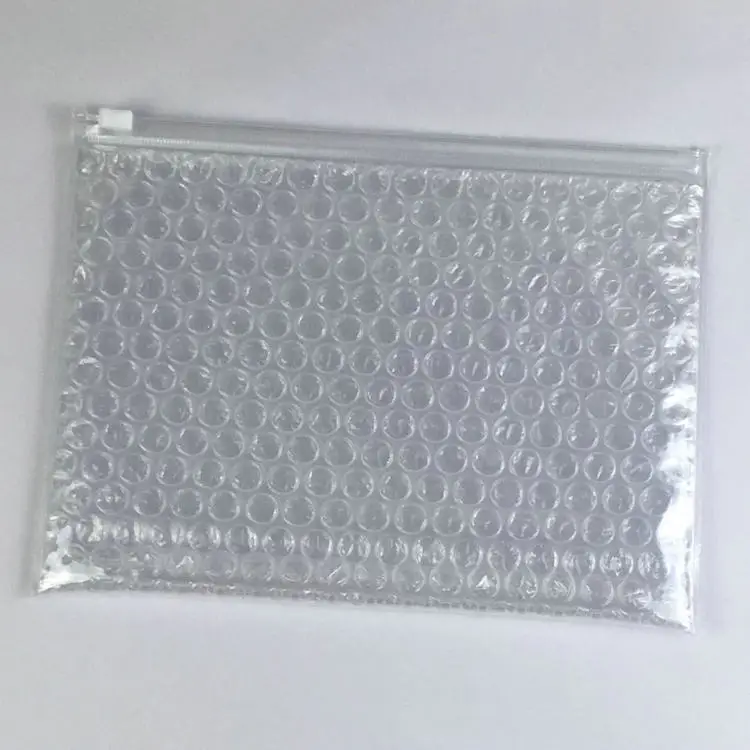 20pcs Transparent Zipper Lock Bubble Envelope PVC Jewelry Postal Express Packaging Bags Plastic Ziplock Bag