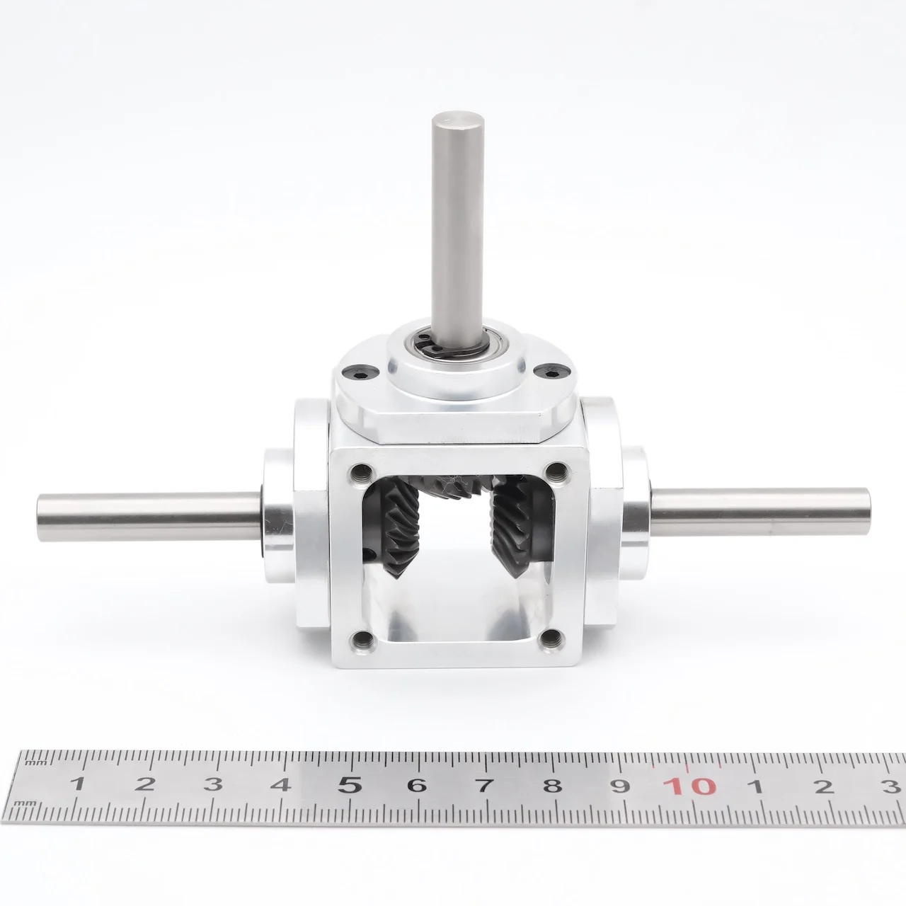 40MM Direction Conversion Aluminum Alloy Bevel Gearbox 8mm Shaft AGV Gearbox 1 Ratio 1 For Speed 2000rpm