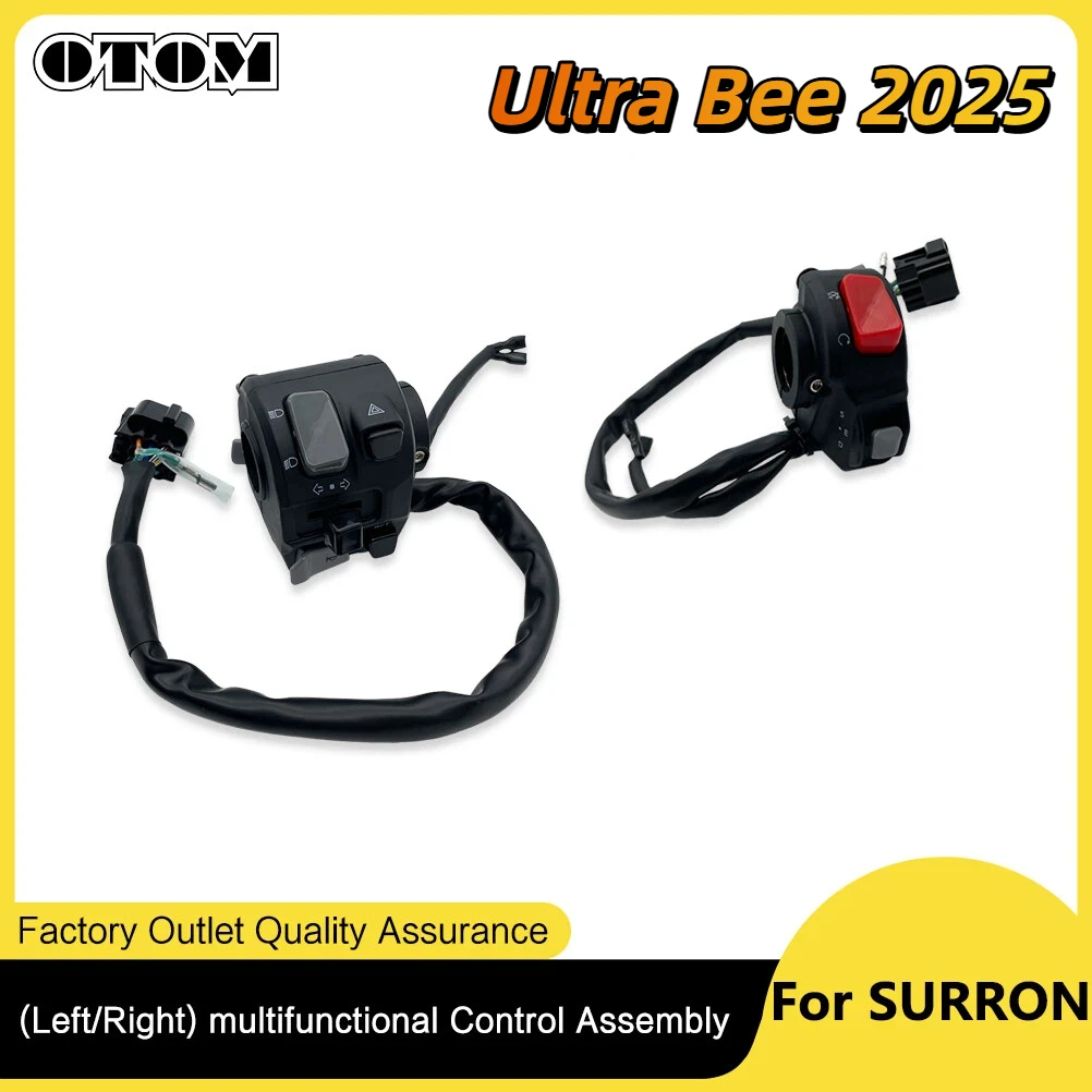 For Ultra Bee 2025 Switch Assembly Motocycle SURRON Electric Bike Left Right Handlebar Combination Control Switch