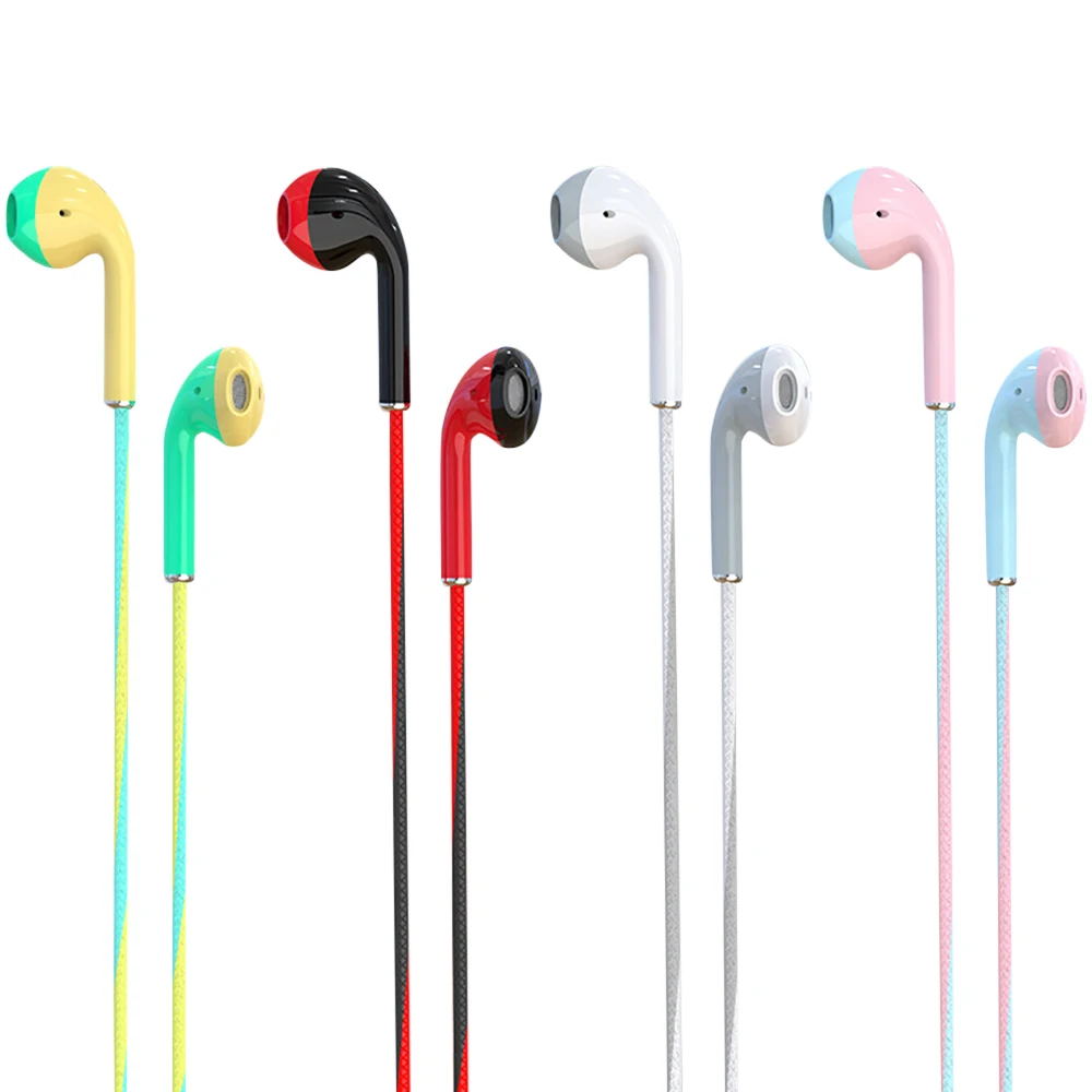 1pcs Hot Sale In-ear Headphone Running Music Game Earphone Noise Cancel For Mobile Phone Pc Pad Laptop With Mic