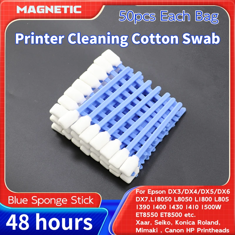 Industrial Solvent Ink Cotton Cleaner Tool DTF UV Sponge Stick Foam Print Head Cleaning Kit Stick Printer Cleaning Cotton Swab
