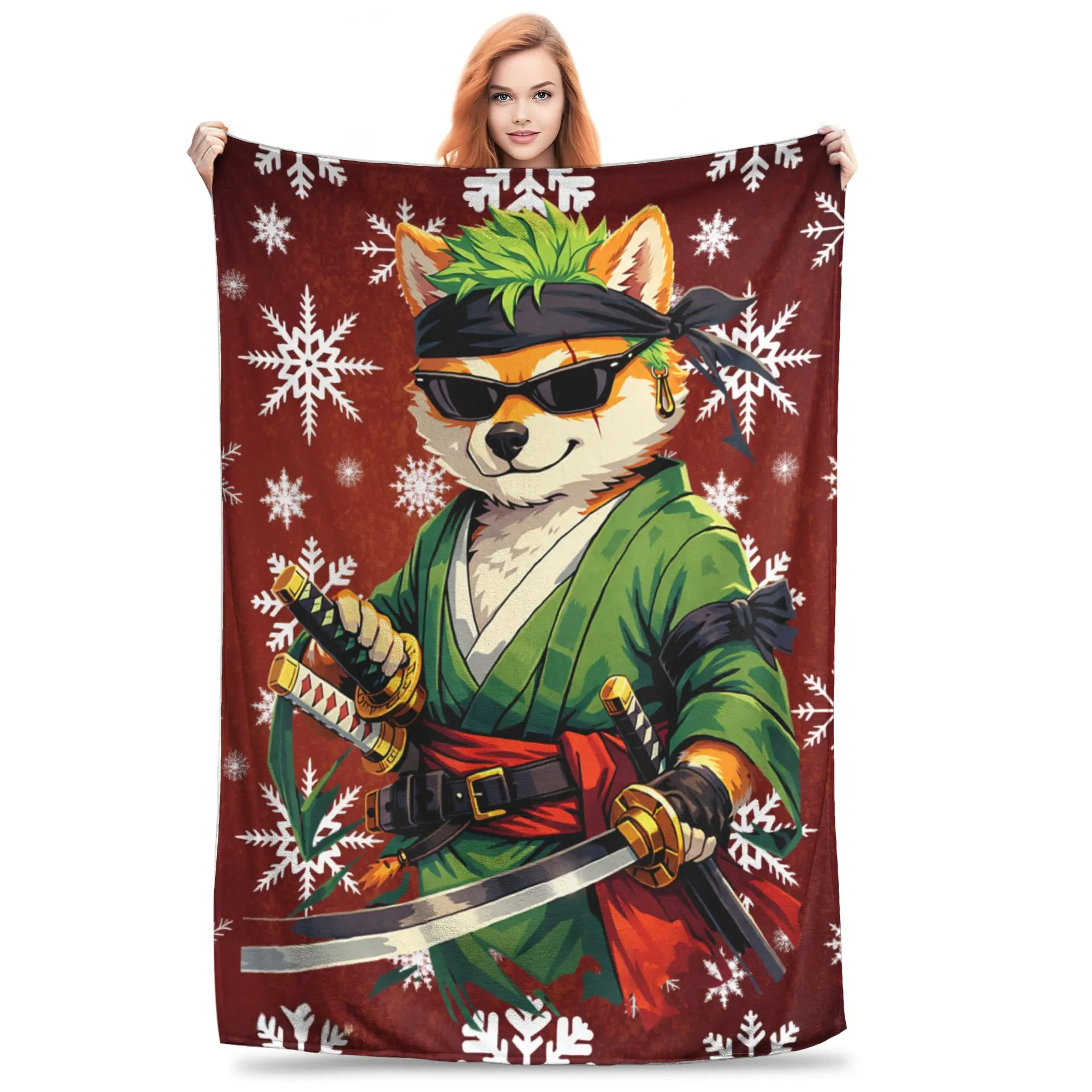 1PC Unnamed AI-generated image  Winter Blankets for Adults Bedding Home Interior Sofa Knee
