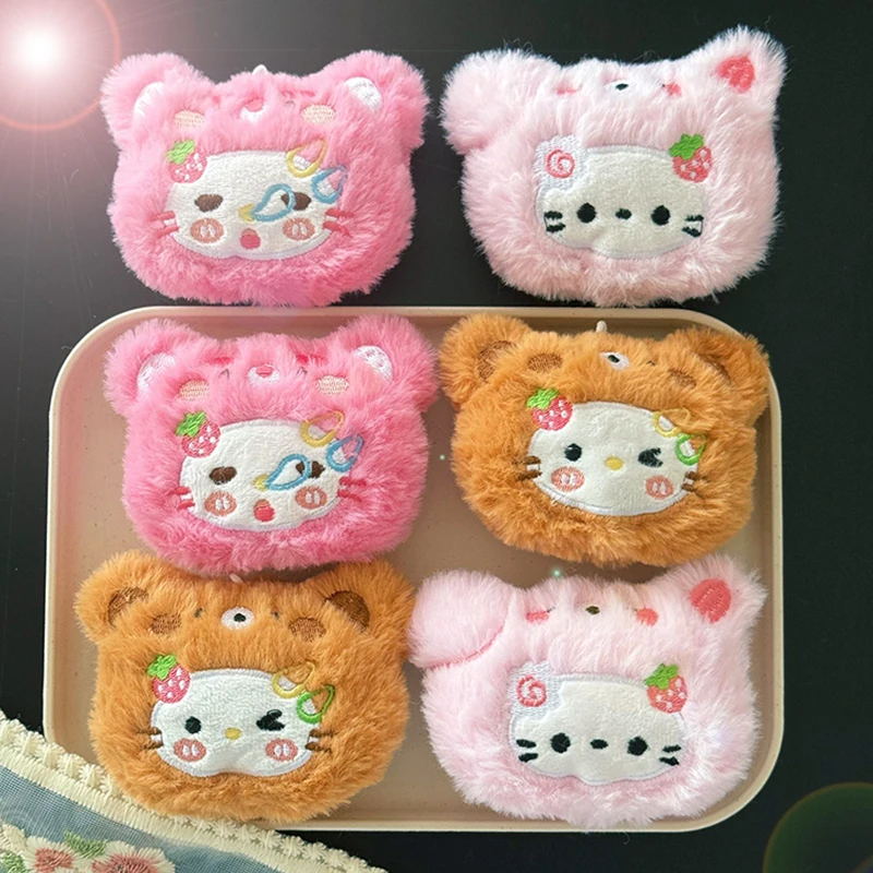 

Sanrio Hello Kitty плюшевая кукла брелок милый аниме Китти кошка плюшевый кулон брелок украшение сумки ключ от машины кулон подарки для девочек