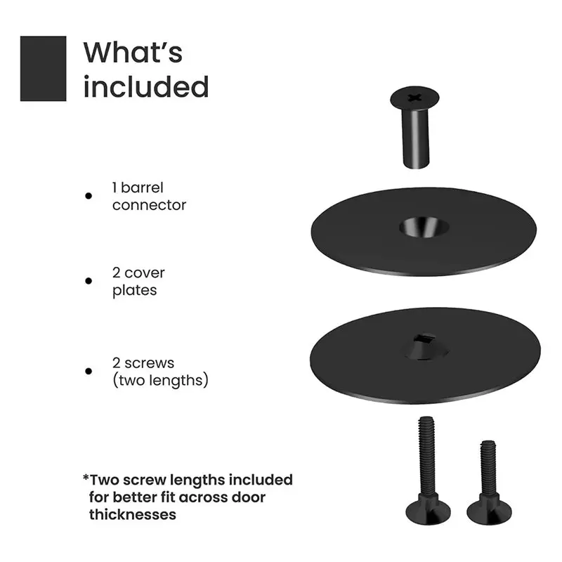 A02F-3 Pcs Door Hole Cover Plate Filler Plate 2-5/8