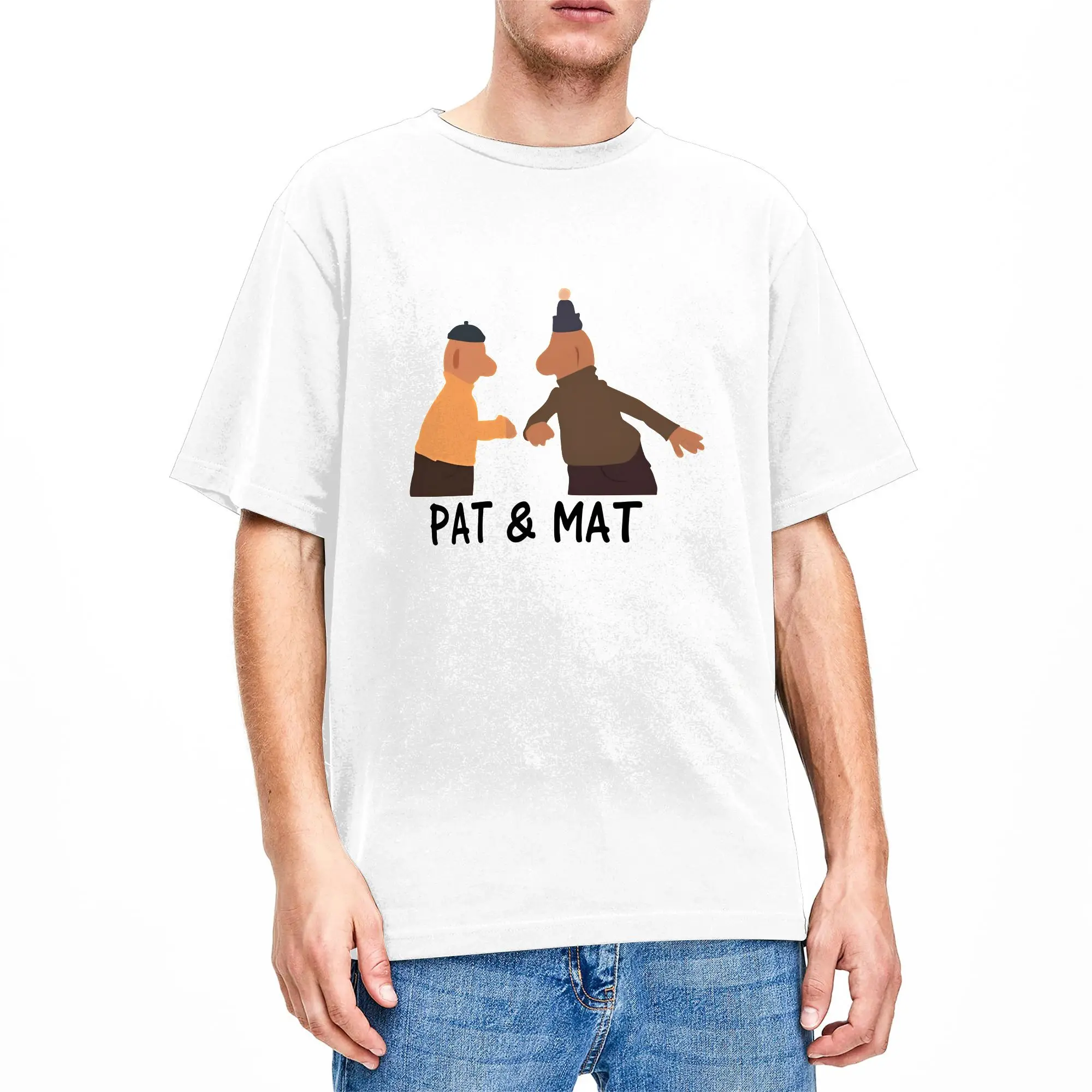 Harajuku T-Shirt Beach Pat and Mat Leisure T-Shirts  Cotton Tshirt for Adult Y2K Fun Design Short Sleeve Top Tees