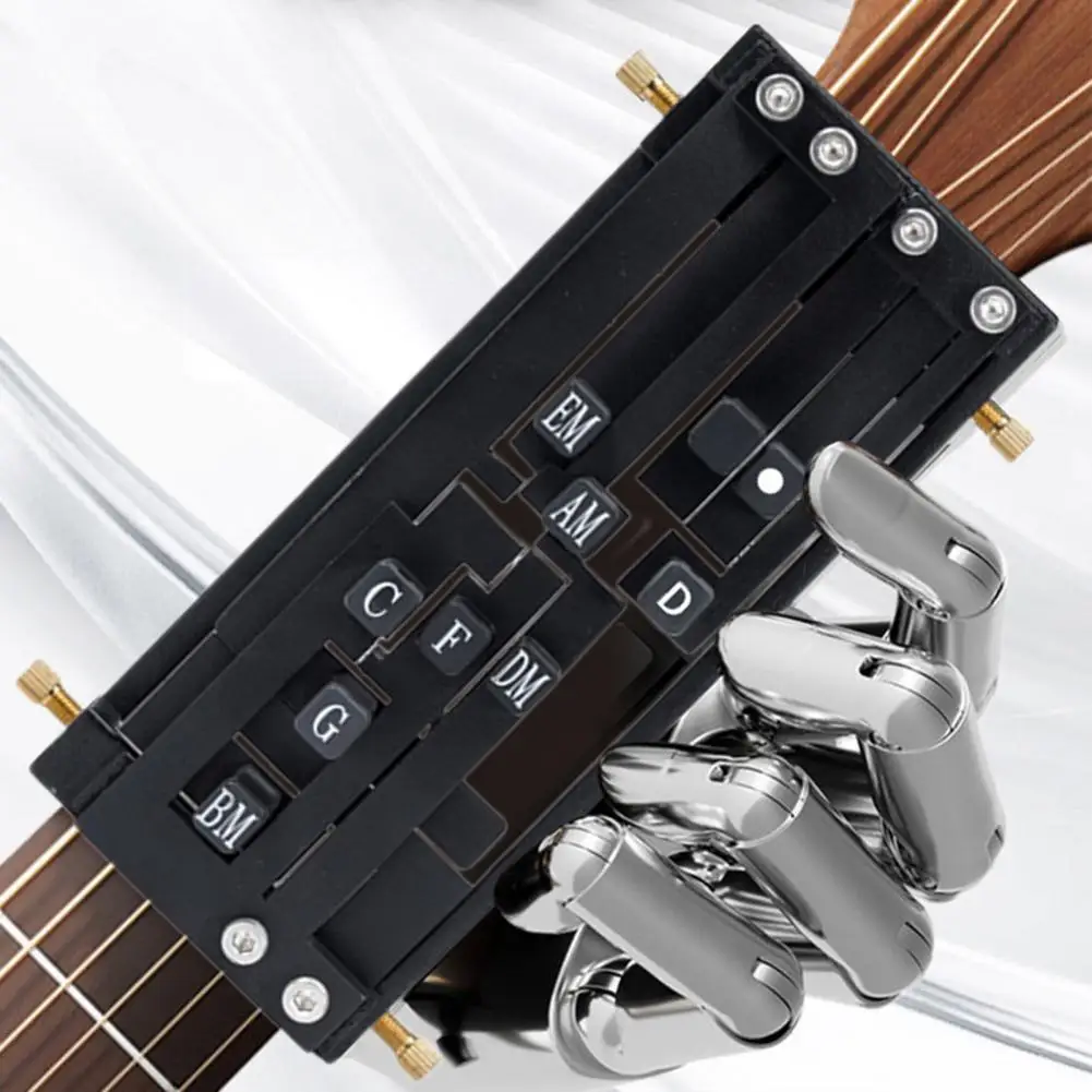 Pressa per accordi per chitarra Aiuto per chitarra Allenatore per accordi Strumento di apprendimento per principianti per chitarra Sistema di pratica per accordi per principianti