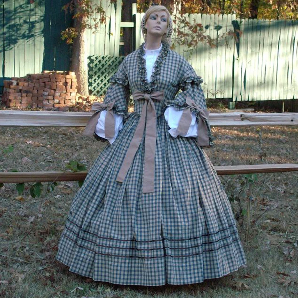Civil War Fashion Costume Dress Victorian Civil War Scarlett Cosplay Costume Ball Gown Vintage Travel Set Custom Made