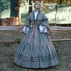 Civil War Fashion Costume Dress Victorian Civil War Scarlett Cosplay Costume Ball Gown Vintage Travel Set Custom Made