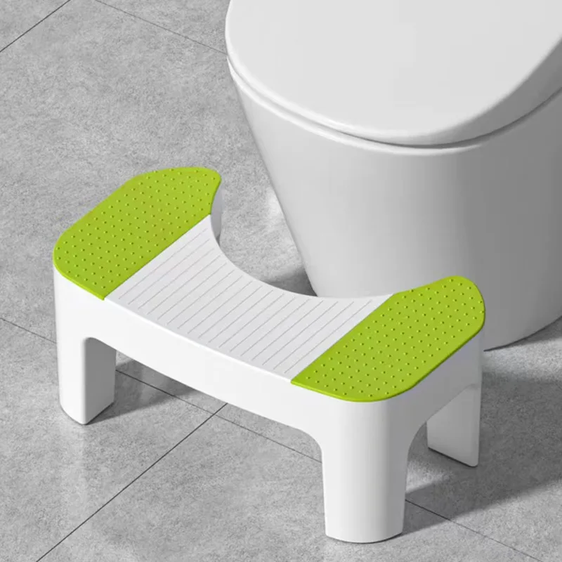 Toilet Step Stool with Anti-Slip Surface-Thickened Squatting Aid for Elderly Bathroom Footrest Kids Training Seat Smalll Bench