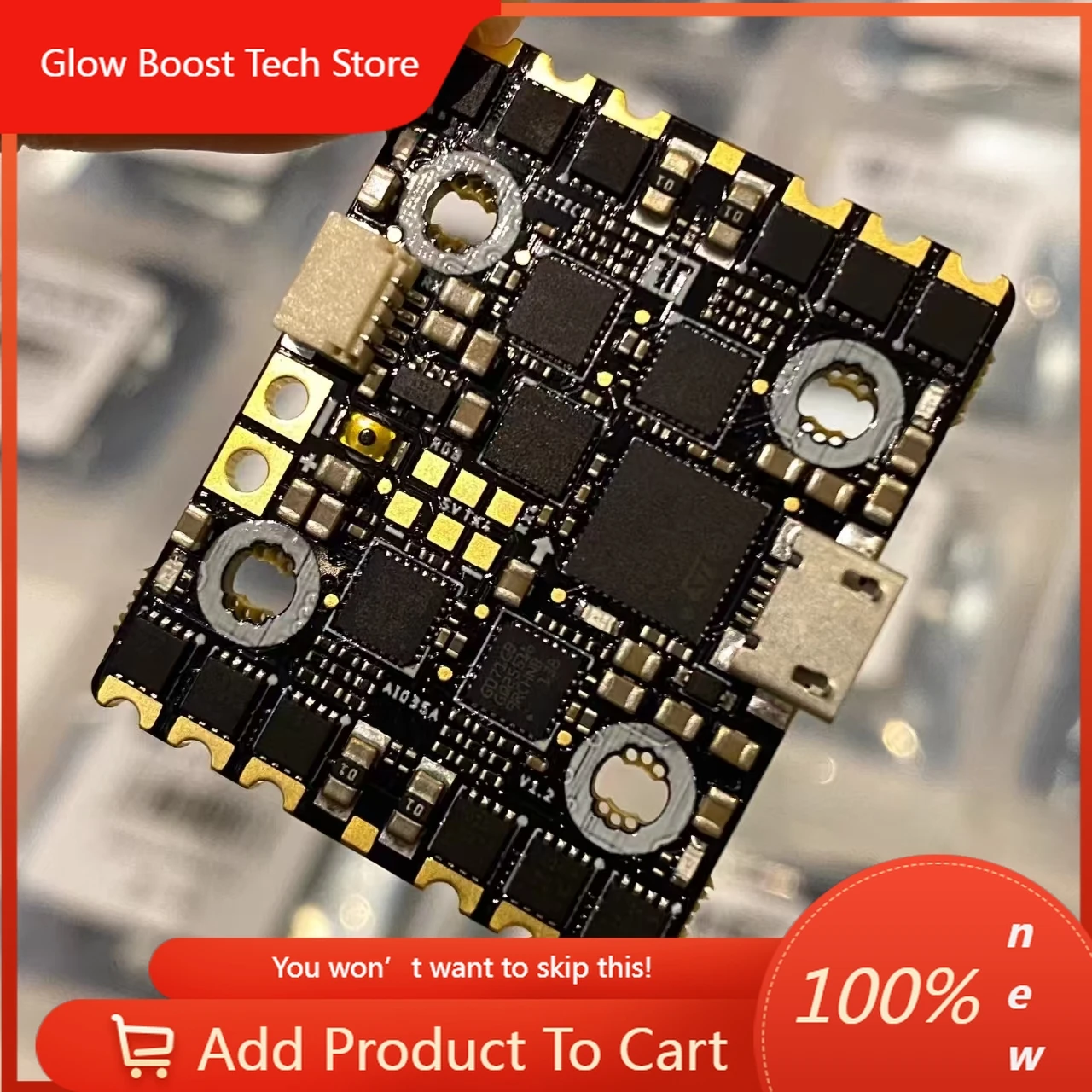 

NYNew FETetec KISS 35A-N Electronic Control Flight Control Integrated AIO 128K DJI High Definition (Analog without OSD)