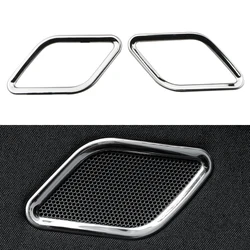Car Rear Door Speaker Audio Trim for Volkswagen VW Golf 7 MK7 7.5 MK7.5 2012 - 2019 Sequin Sticker Stainless Steel Accessories