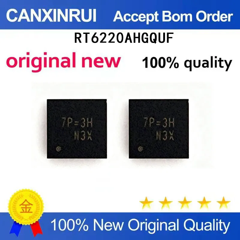 

(5-100 Pieces) New RT6220AHQUF silk screen 7P=2F 7P=2D 7F=QFN 7P=2F 7P=2D chip