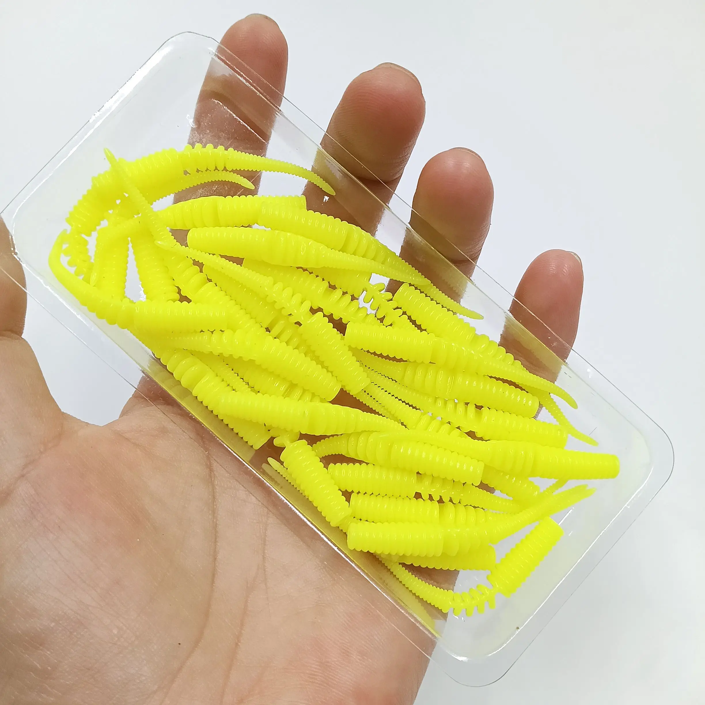 DUODUOYU 30 Stück neue segmentierte TPE-Angelköder, 40 mm/0,25 g, 50 mm/0,5 g, Rockfishing Isca Aritical Swimbait Angelausrüstung – Detail 2