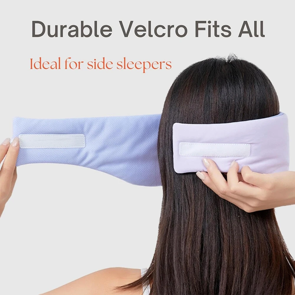 Adjustable Silk Sleep Mask for Total Blackout Unisex Full Size Large Blindfold for All Night Sleep Travel and Nap