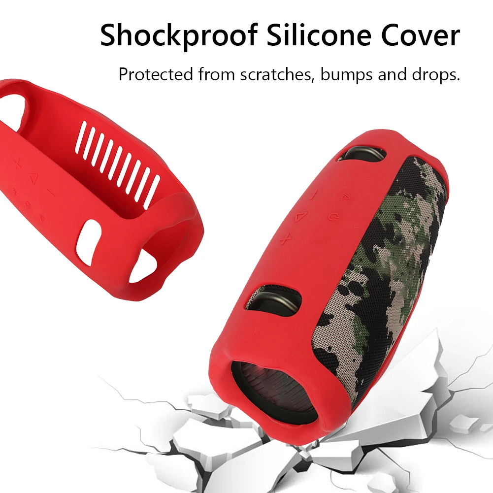 غطاء واقٍ لـ jbl xtreme 4 ، حقيبة سيليكون ، مضاد للسقوط ، ناعم ، للسفر