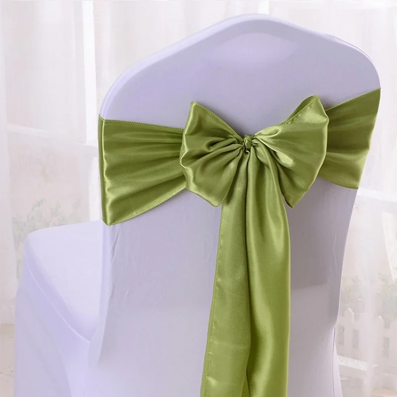 5pcs Wedding Decoration Products Ribbons Ribbon Banquet Chair Covers Bows Chair Straps Banquet Party Decoration Sillas New Sales