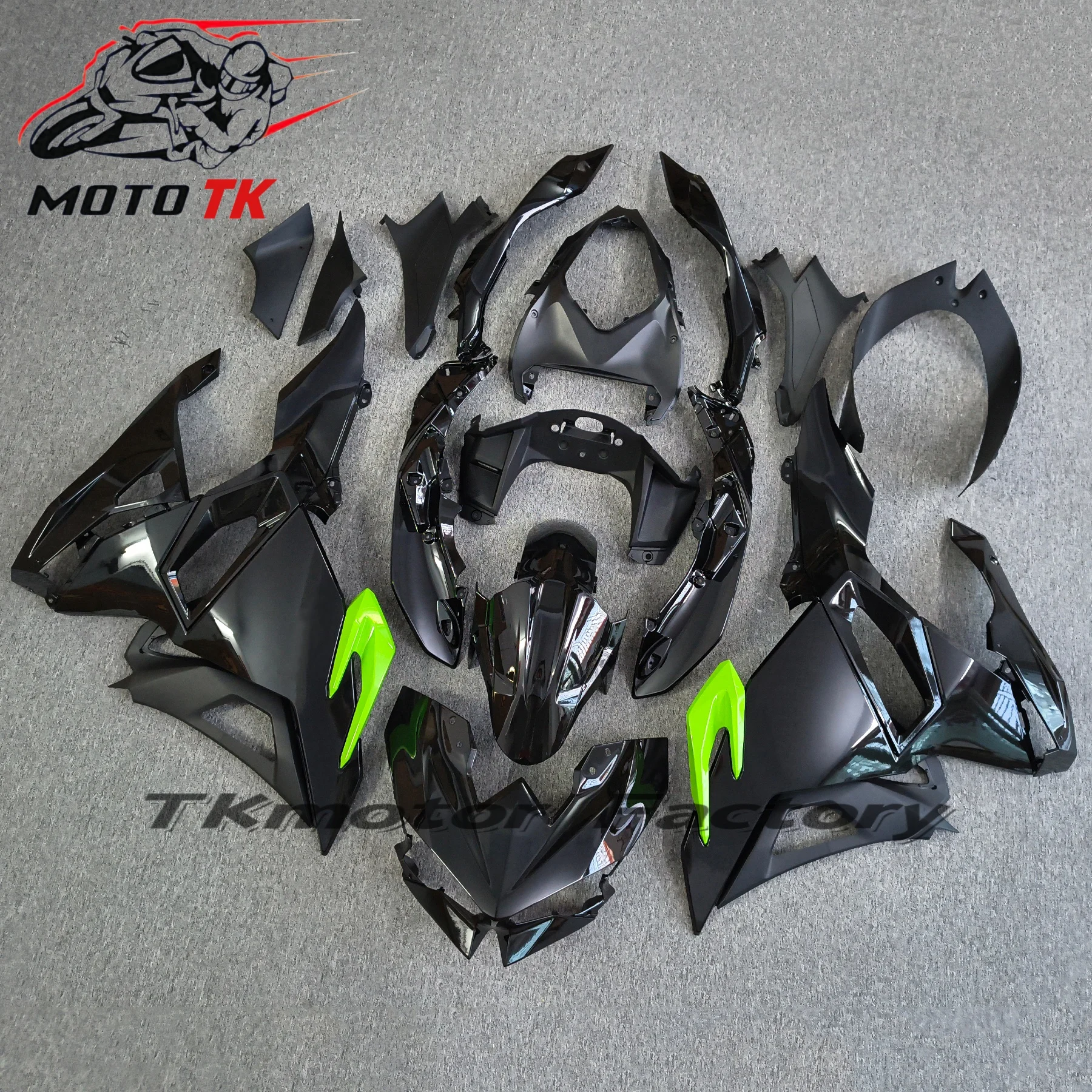 ABS Injection Molded Fairing Kit Fit For Kawasaki Ninja500 2024-2025 EX 500 Ninja 500 24 25 Bodywork Cowl Set Silver Grey