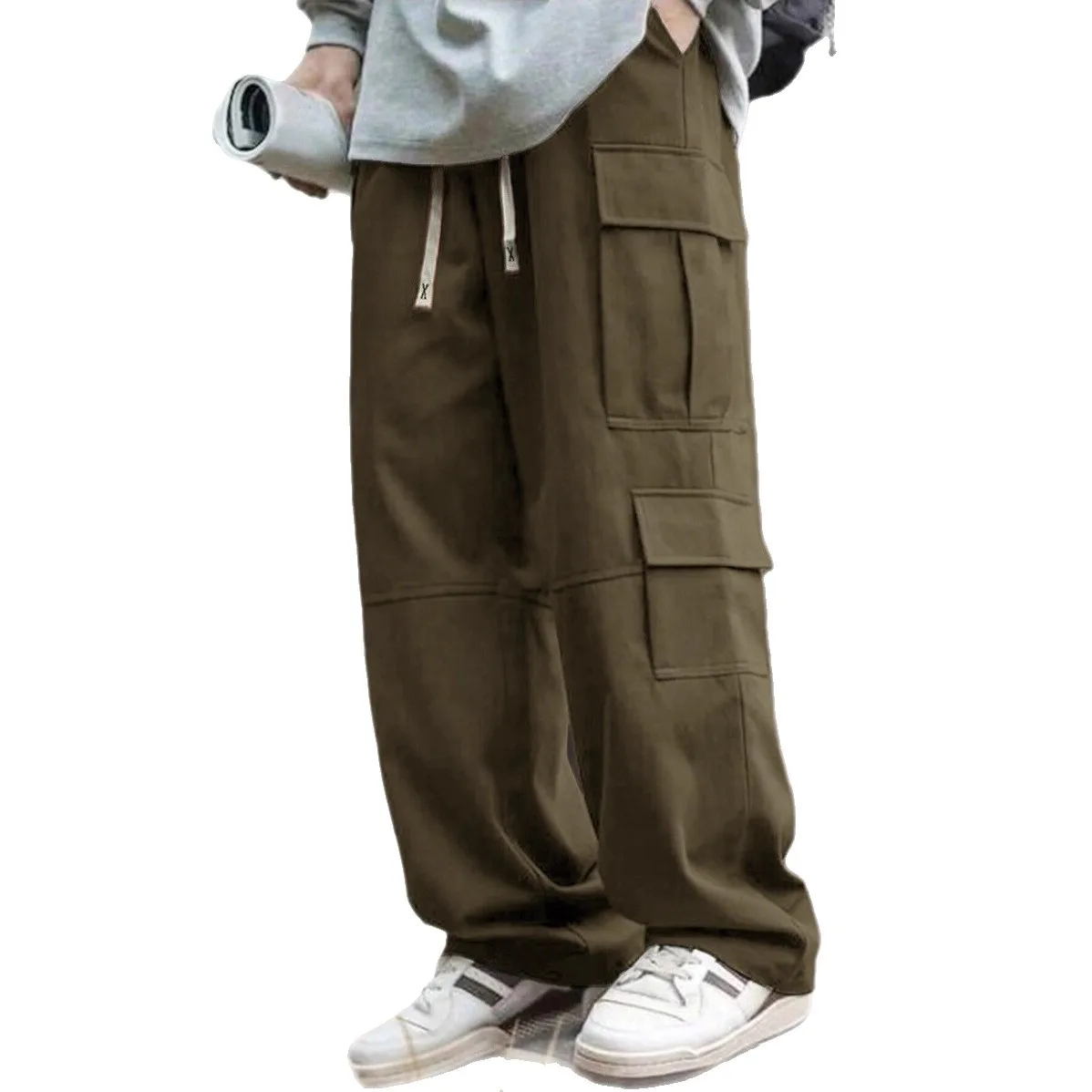 

Функциональные брюки-карго свободного кроя, многофункциональные брюки-карго для активного отдыха, рабочие брюки-карго, мужские брюки в стиле техвир, уличные брюки