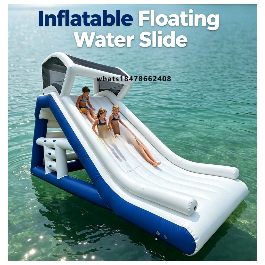 Commercial Floating Water Park Slide Swim Climbing Inflatable Water Tower Pool Lake Sea Inflatable Water Play Equipment