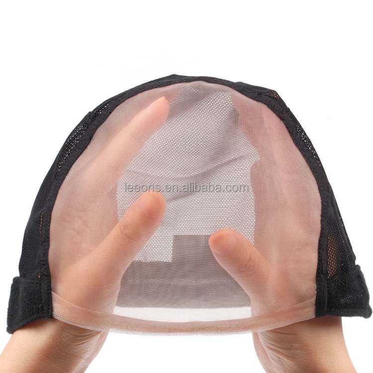 

Double Monofilament Braided Closure U Part Frontal Lace Net Mesh Dome Headband Ventilated Wig Making Caps with Adjustable Strap
