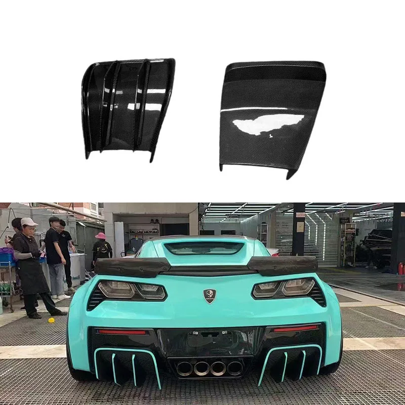 

Carbon Fiber Rear Lip Modified Rear Bumper Two-Section Rear Shovel Tail Lip for Chevrolet Corvette C7 2014-2019