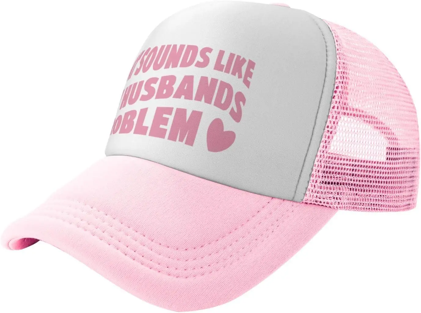 قبعات سائقي الشاحنات المضحكة للنساء، قبعات سائقي الشاحنات النسائية الريفية، قبعات صيفية شبكية قابلة للتنفس، قبعات وردية قابلة للتعديل