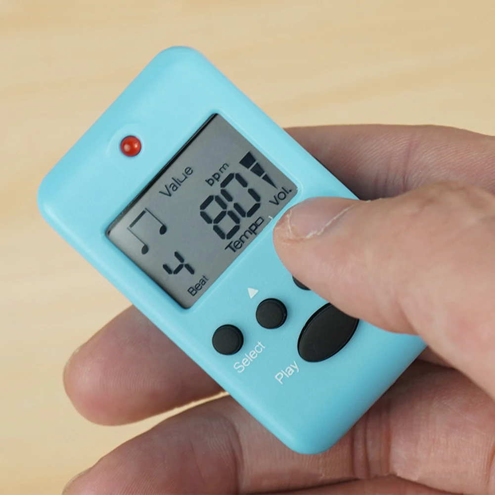 Electronic Metronome Clip on Pocket Metronome Portable Mini Metronome Loud Sound Digital Metronome for Piano Guitar Flute Drum