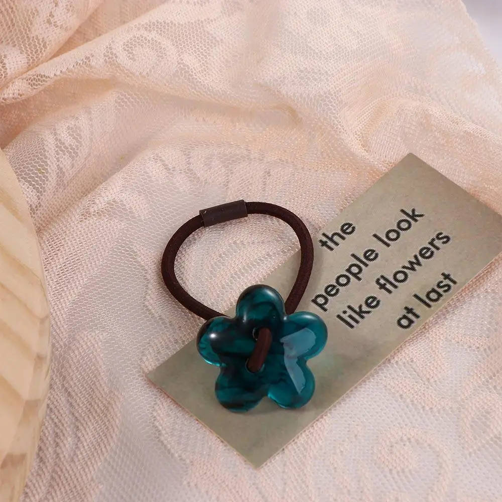 

Bow Girls Headdress High Horsetail Hair Rope Bear Plastic Hair Rubber Bands Flower Scrunchies Women Hair Bands Sweet Hair Ties