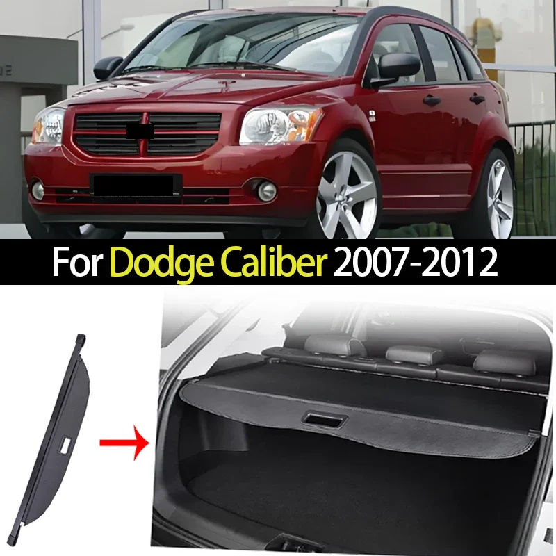 Car Trunk Cargo Cover for Dodge Caliber 2007-2012 Retractable Parcel Rack Waterproof Storage Shield Privacy Auto Accessories