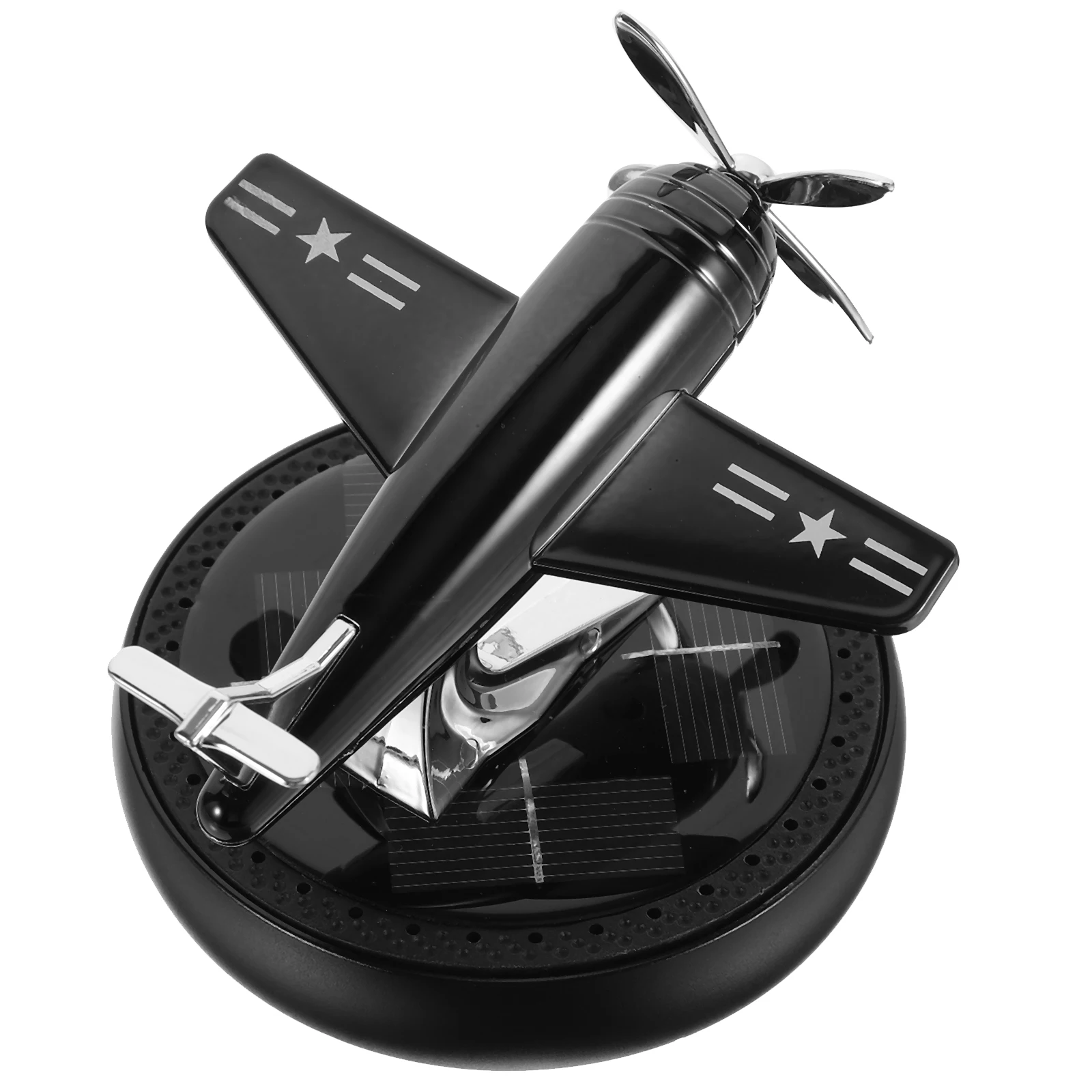

Car Perfume Ornaments Solar Helicopter Design Powered Black Color Dashboard Decor Interior Accessories Car Air Freshener