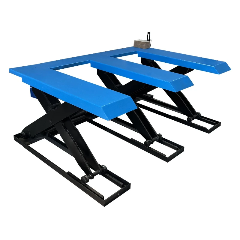 

E-type lifting platform Automatic lift Woodworking cutting machine Load 2 tons Hydraulic scissor platform