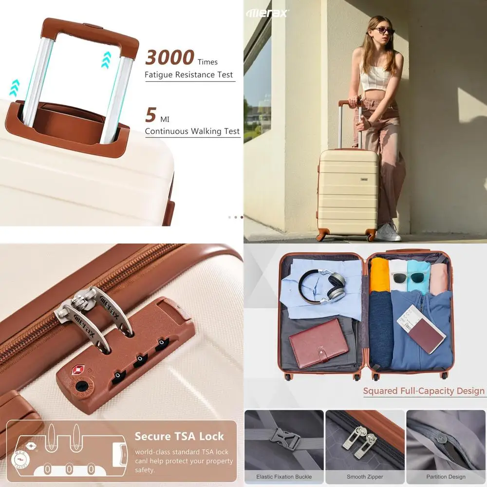 

Набор из 3-х чемоданов с жестким корпусом из ABS-пластика