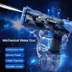 Electric Water Guns Children Automatic Toy Ice Bursts Recoil Watergun Kids Summer Beach Outdoor Fight Games Water Spray Gun Toys