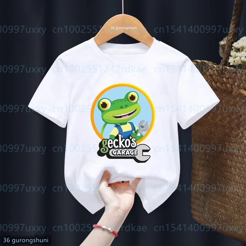 2024 Födémgerenda Megmunkalás fiúknak Póló Mulatságos Gúnyrajz gecko's Remíz nyomtatás children's Öltözés számára gyerekeknek tshirts lányok Új Öltözés tops