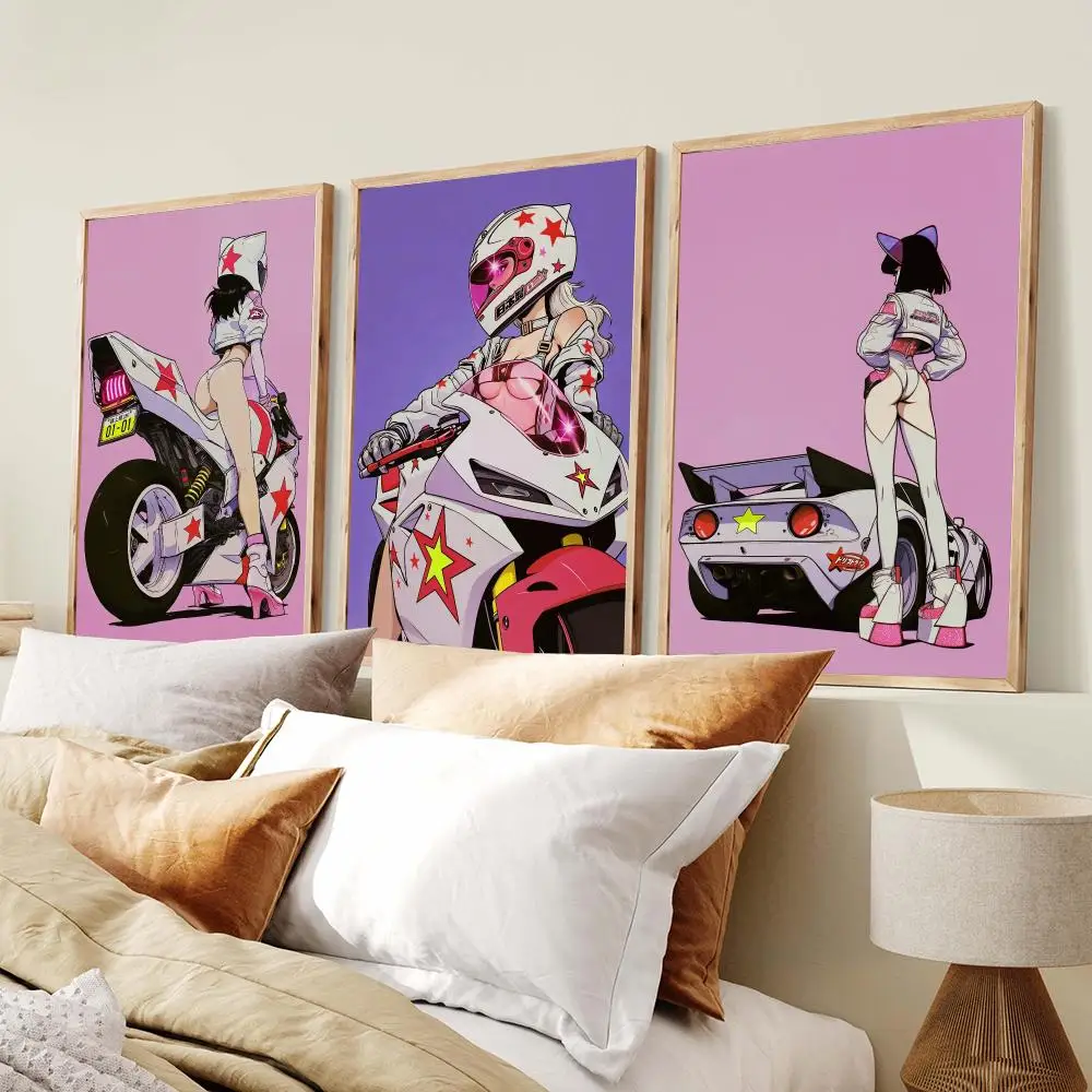 Japandi style Silvery bright color Poster Aesthetic Wall Art Canvas Trendy Bedroom Room Home Cafe  Decor