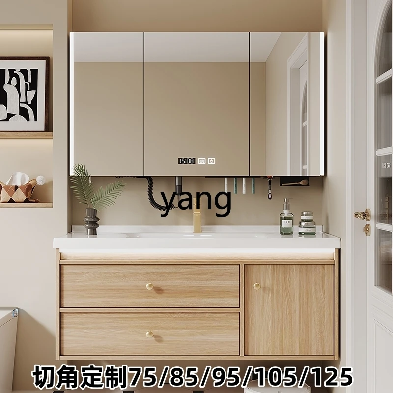 

lmm log color bathroom cabinet combination custom ceramic integrated basin toilet wash basin cabinet