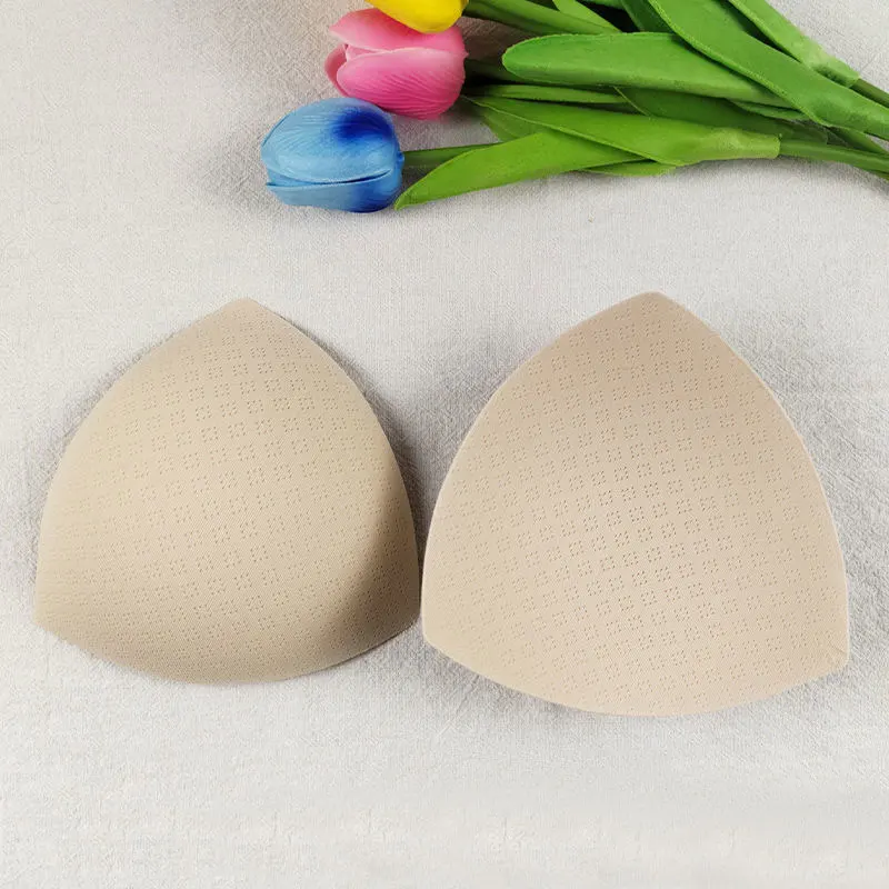 3 Pairs Removeable Breathable Triangle Sponge Push Up Bra Pads Breast Enhancer Bra Padding Cups for Swimsuit Bikini Inserts