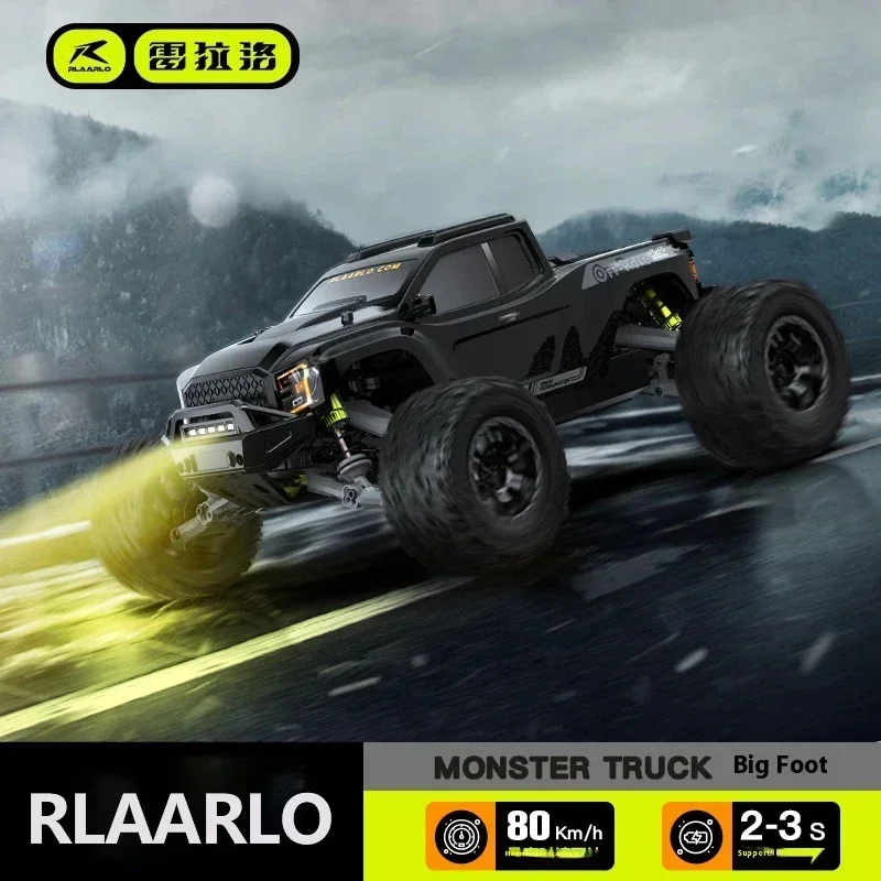 Rlaarlo 1/10 All-around Terminator Remote Control Vehicle Rc Brushless Four-wheel Drive Off-road Vehicle Model Toy Boy Gift