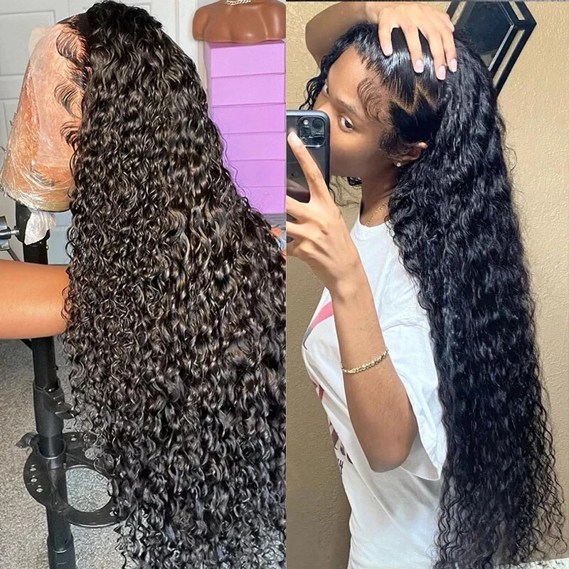 

13x6 Глубокие Волны Парики Фронта Шнурка Человеческие Волосы 15A Необработанные 250 Плотность hd Глубокие Вьющиеся Человеческие Волосы Парик Фронта Шнурка для Женщин