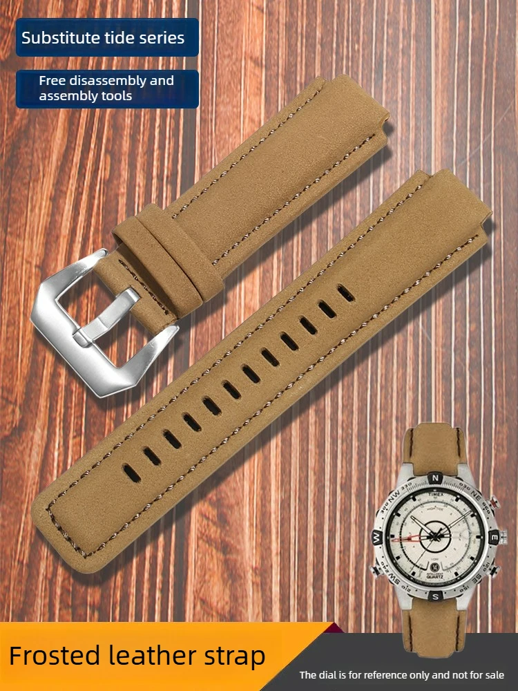 For TIMEX/Timex Frosted Leather Watch with Men's Tide Compass T2N721 T2N720 Convex