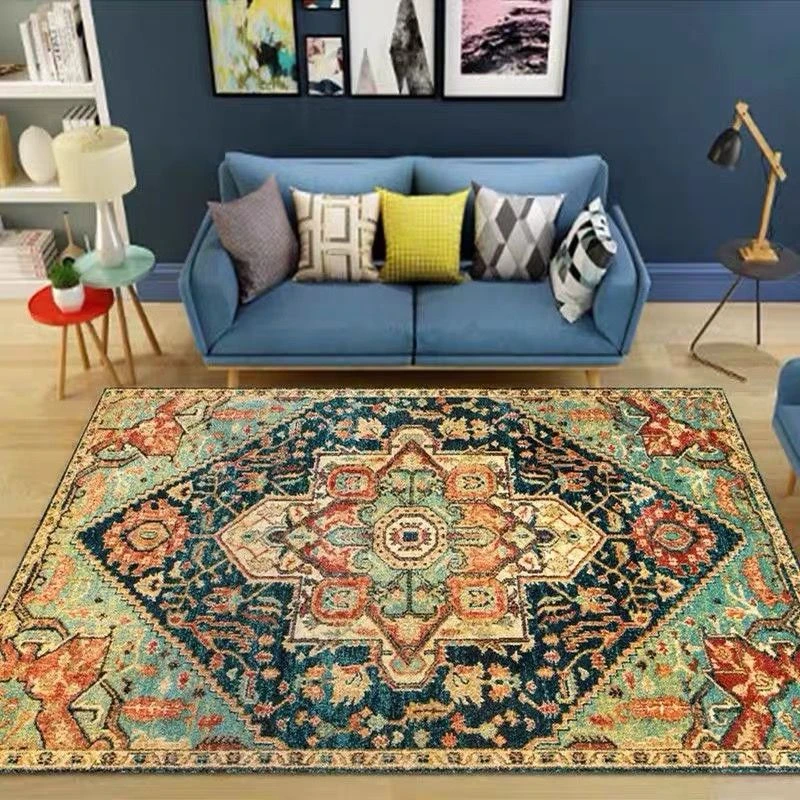 American Retro Style Carpets Thickened Soft Fluffy Plush Rug Large Area Living Room Rugs Nordic Bedroom Decor Bedside Carpet