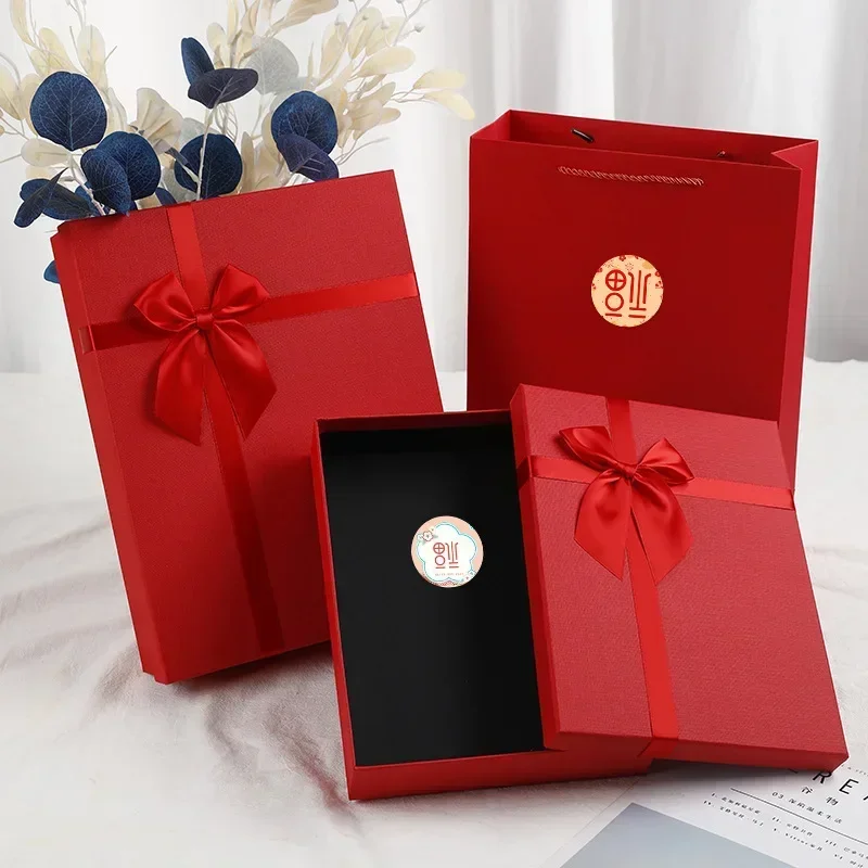 Chinese Happy New Year Stickers 500pcs 1inch  Spring Festival Decorative Sticker Candy Gift Boxes Envelopes Cards Seal Sticker