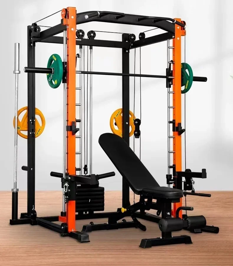 Home fitness equipment Smith machine squat rack multi-function trainer