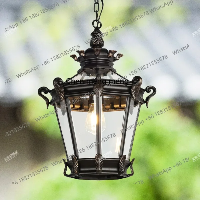 L6080 Outdoor European gate, aisle, foyer, balcony, courtyard, outdoor waterproof chandelier